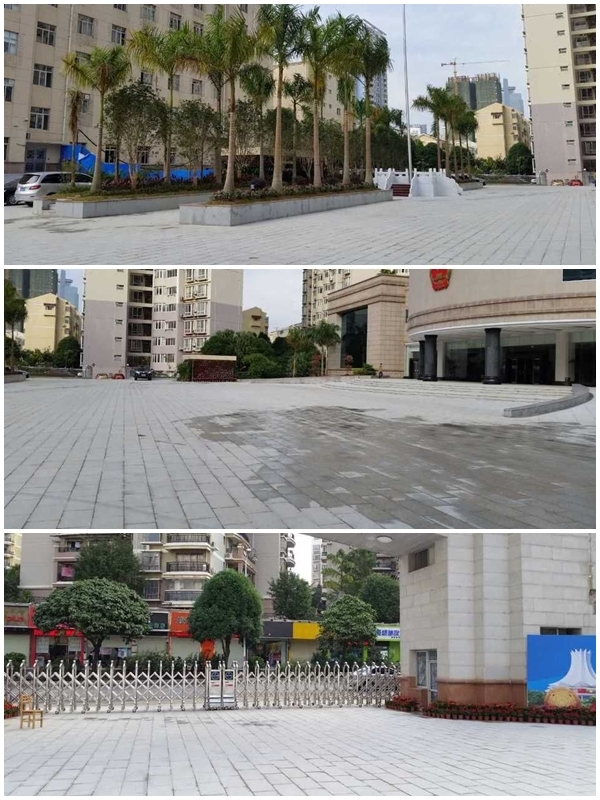 完工成回填、、、装饰和绿化之后的施工地面